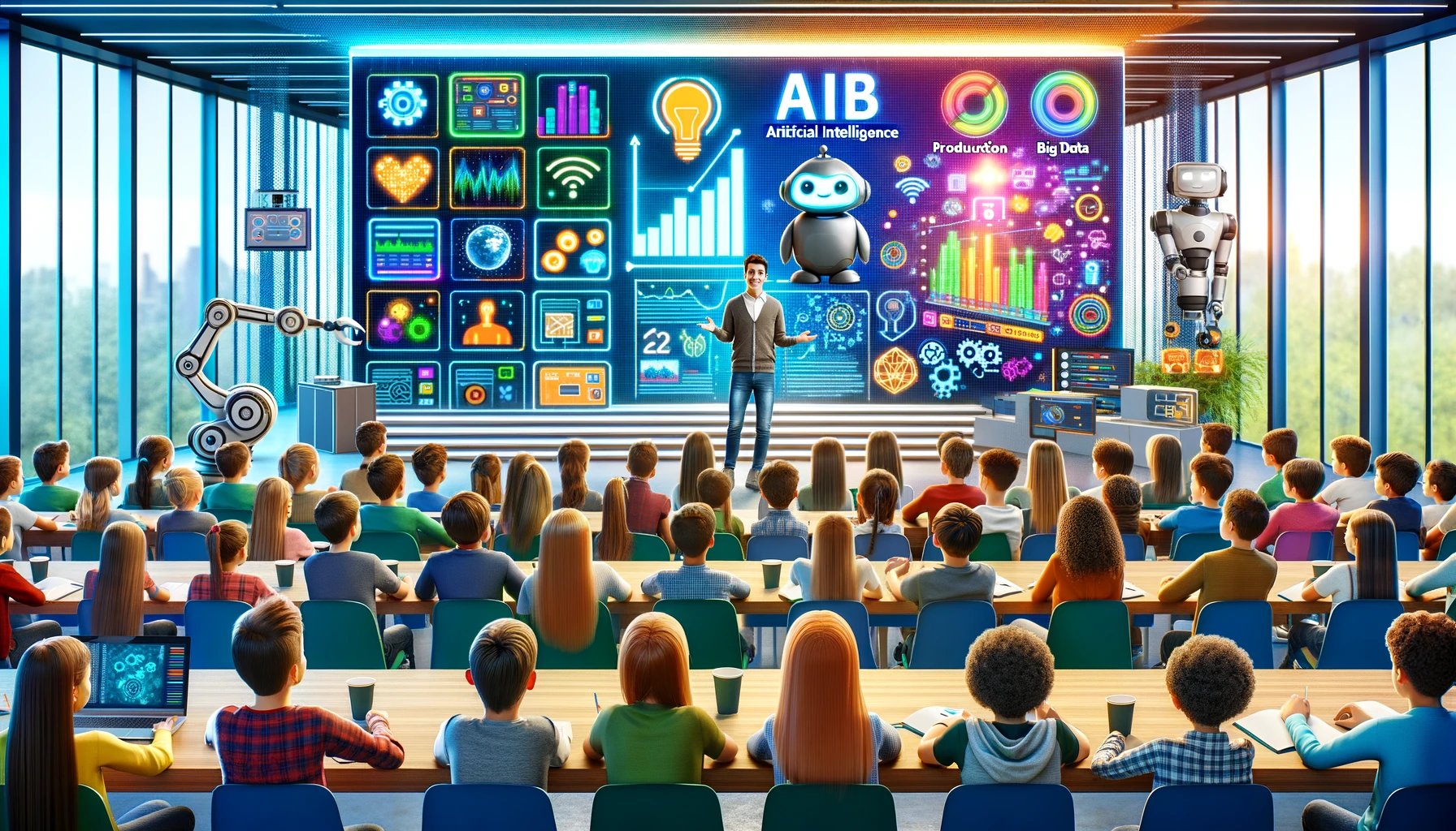 An interactive lecture on artificial intelligence (AI) and big data for school children aged 10-18